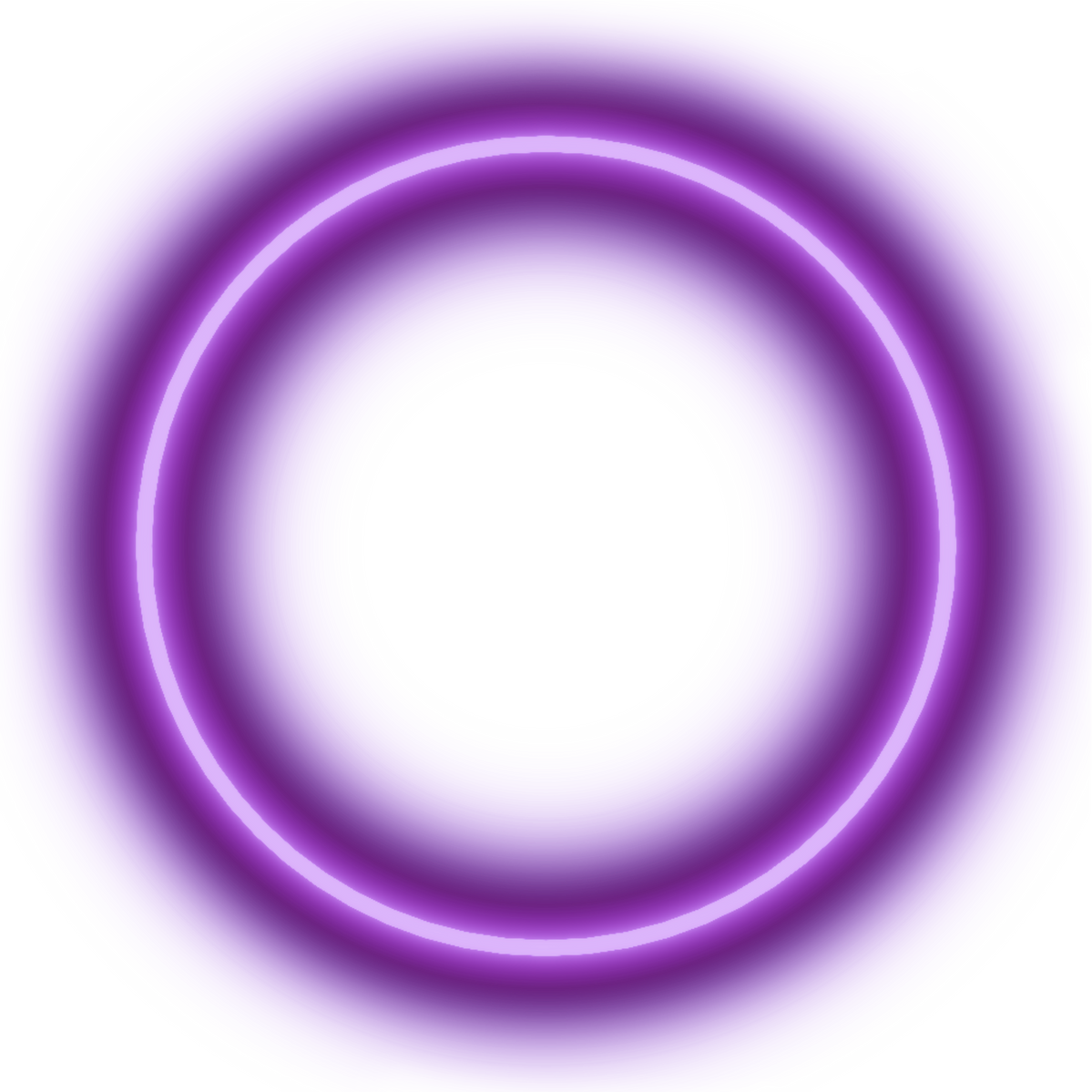 Glowing Purple Neon Circle